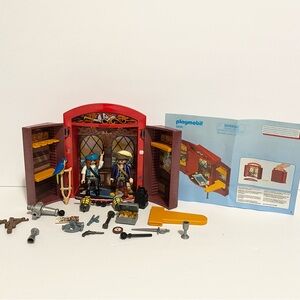 Playmobil Pirate Playset Carry Case Figures + Accessories People Lot Set 5658